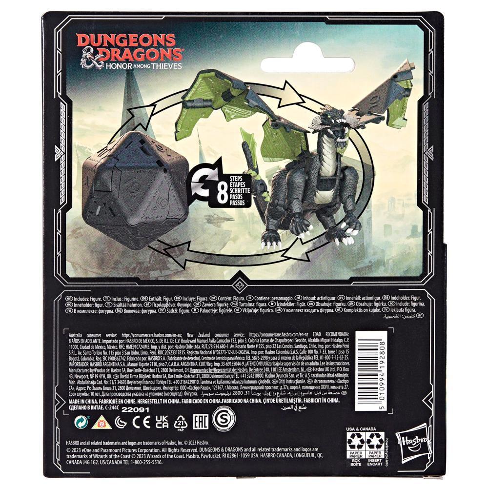 Dado D20 de Dungeons & Dragons Dicelings gigante se torna um Dragão Negro - Rakor - F5212 - Hasbro product thumbnail 1