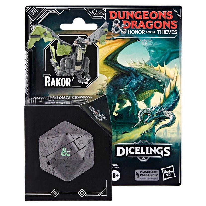 Dado D20 de Dungeons & Dragons Dicelings gigante se torna um Dragão Negro - Rakor - F5212 - Hasbro product image 1