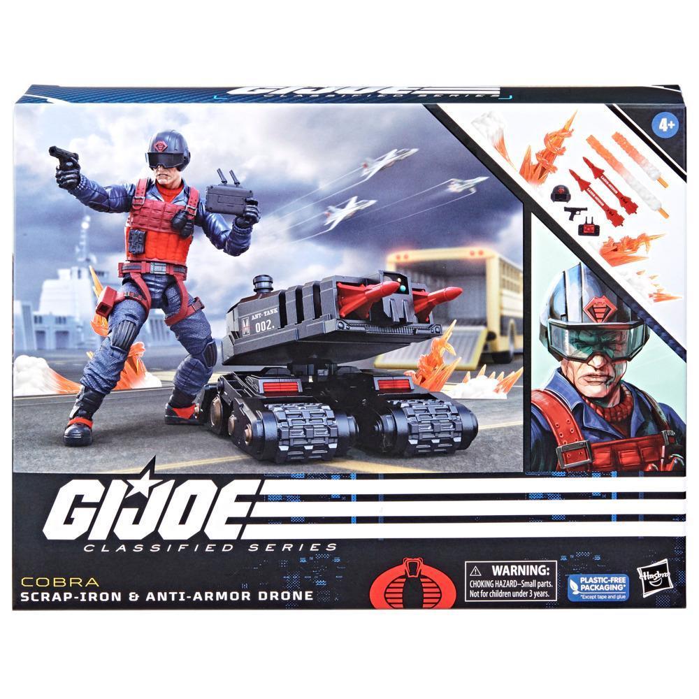 Figura G.I. Joe Classified Series - 15 cm com Acessórios Temáticos - Sucata de Ferro e Drone Anti-Armor - F7746 - Hasbro product thumbnail 1