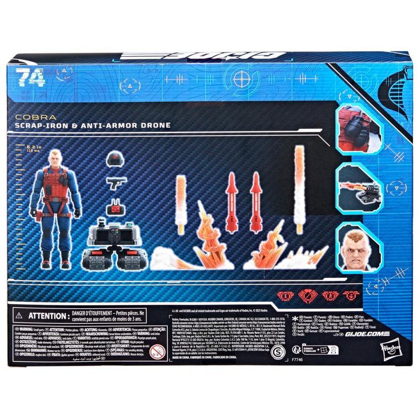 Figura G.I. Joe Classified Series - 15 cm com Acessórios Temáticos - Sucata de Ferro e Drone Anti-Armor - F7746 - Hasbro product image 1