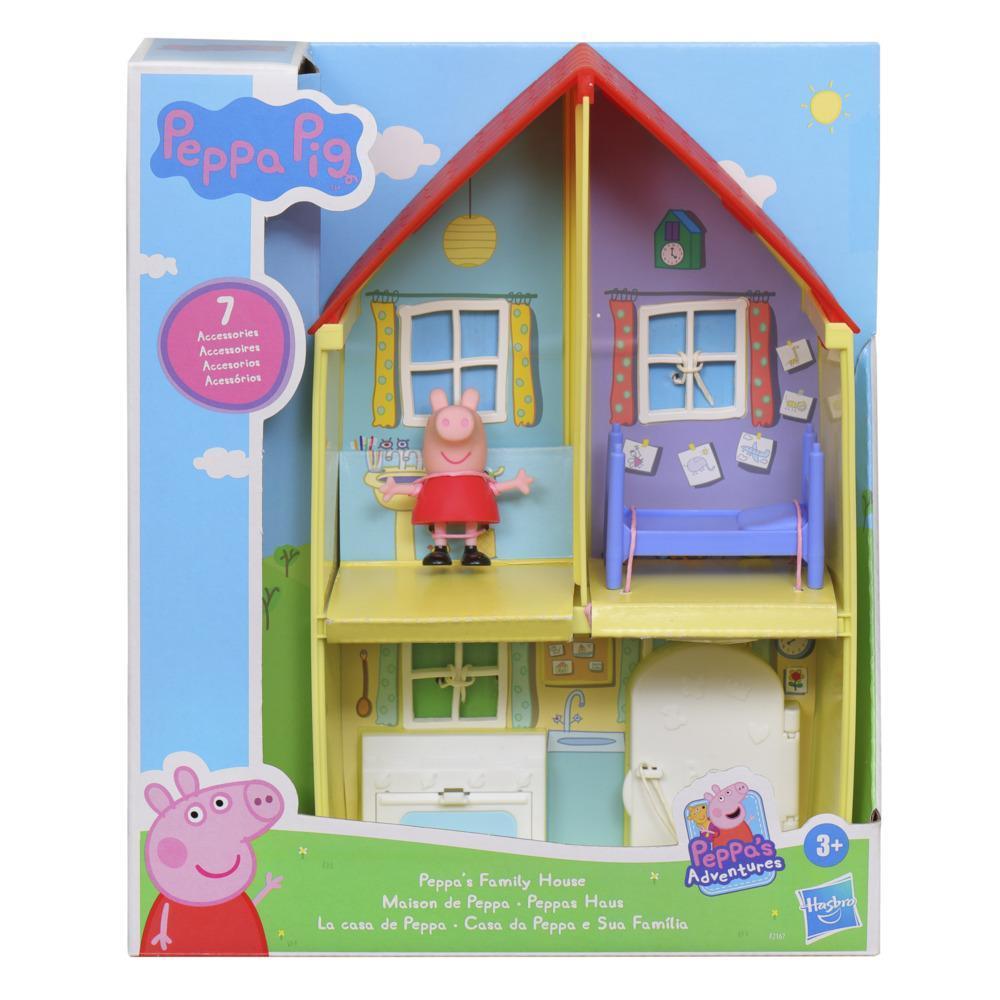 Peppa Pig Peppa’s Adventures Peppa’s Family House Playset Preschool Toy, includes Peppa Pig Figure and 6 Accessories product thumbnail 1