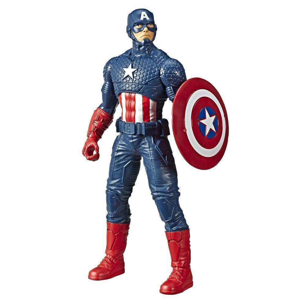 Boneco Marvel Avengers Capitão América, Figura de 24 cm com Escudo - E5579 - Hasbro product thumbnail 1