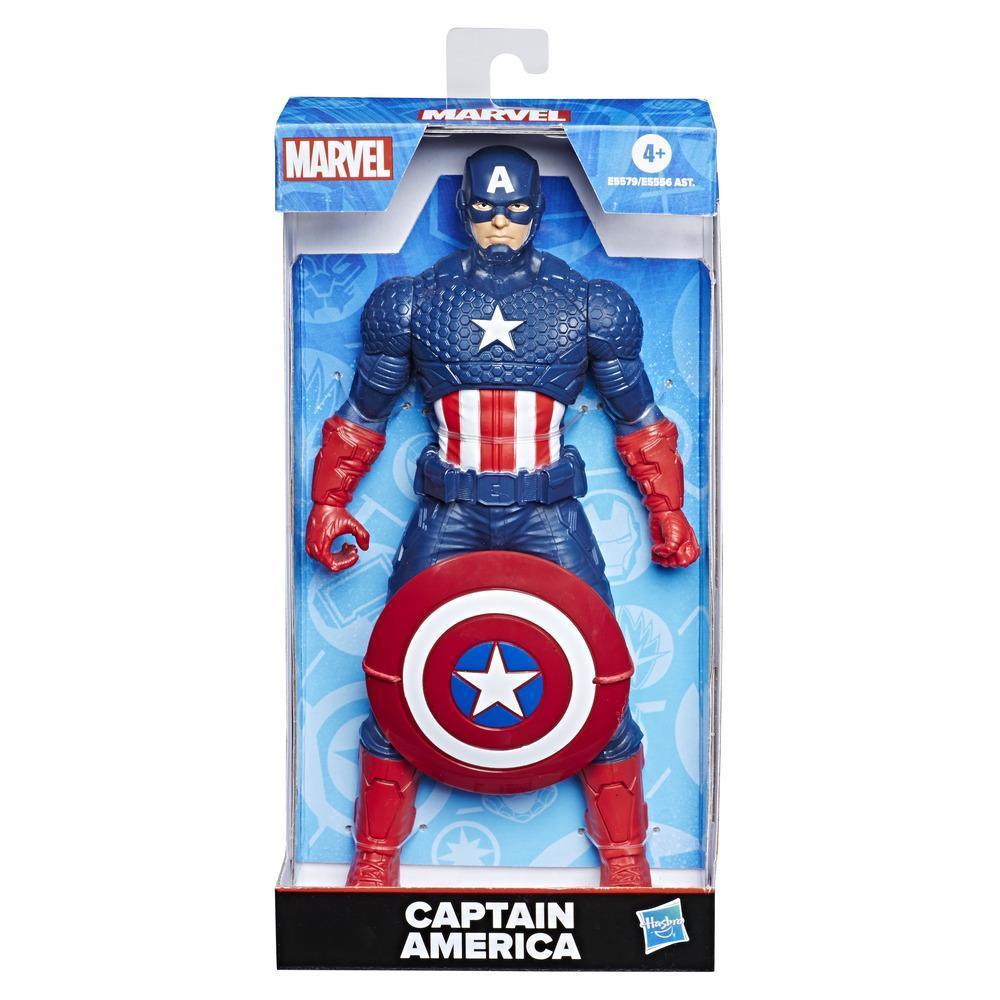 Boneco Marvel Avengers Capitão América, Figura de 24 cm com Escudo - E5579 - Hasbro product thumbnail 1