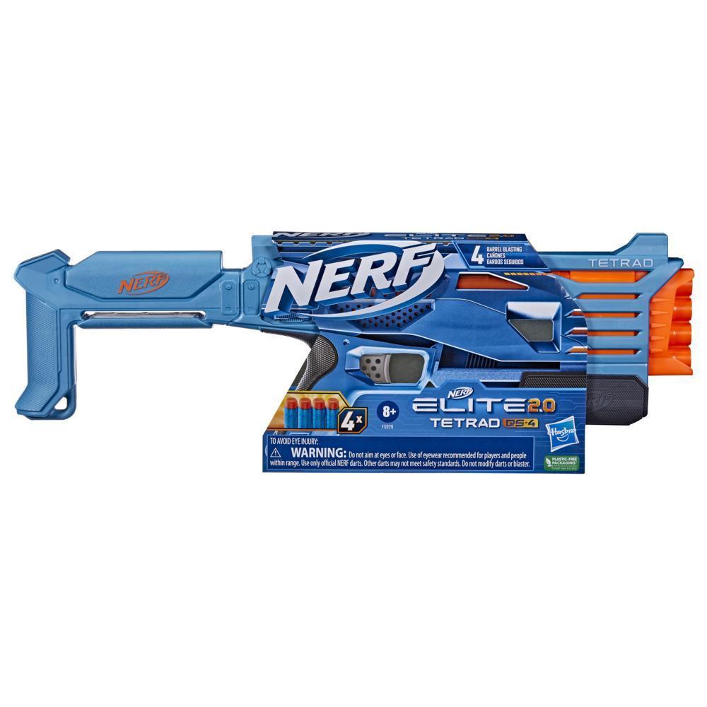 Lançador Nerf Elite 2.0 Tetrad Qs-4, Lança 4 Dardos ao Mesmo Tempo - F5026 - Hasbro product thumbnail 1