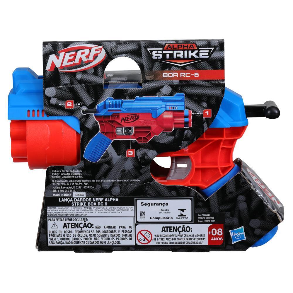 Lançador de Dardos Nerf Alpha Strike Boa RC-6, Tambor Giratório para 6 Dardos - F2985 - Hasbro product thumbnail 1