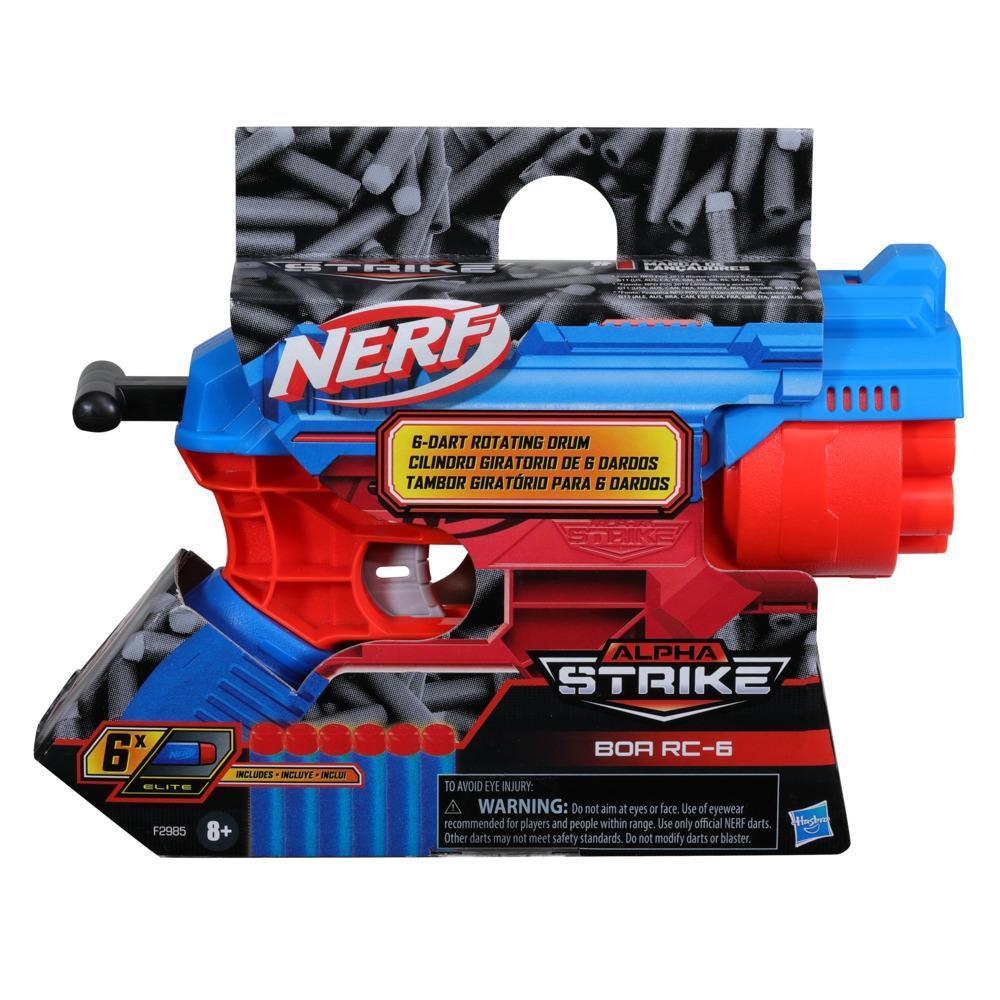 Lançador de Dardos Nerf Alpha Strike Boa RC-6, Tambor Giratório para 6 Dardos - F2985 - Hasbro product thumbnail 1