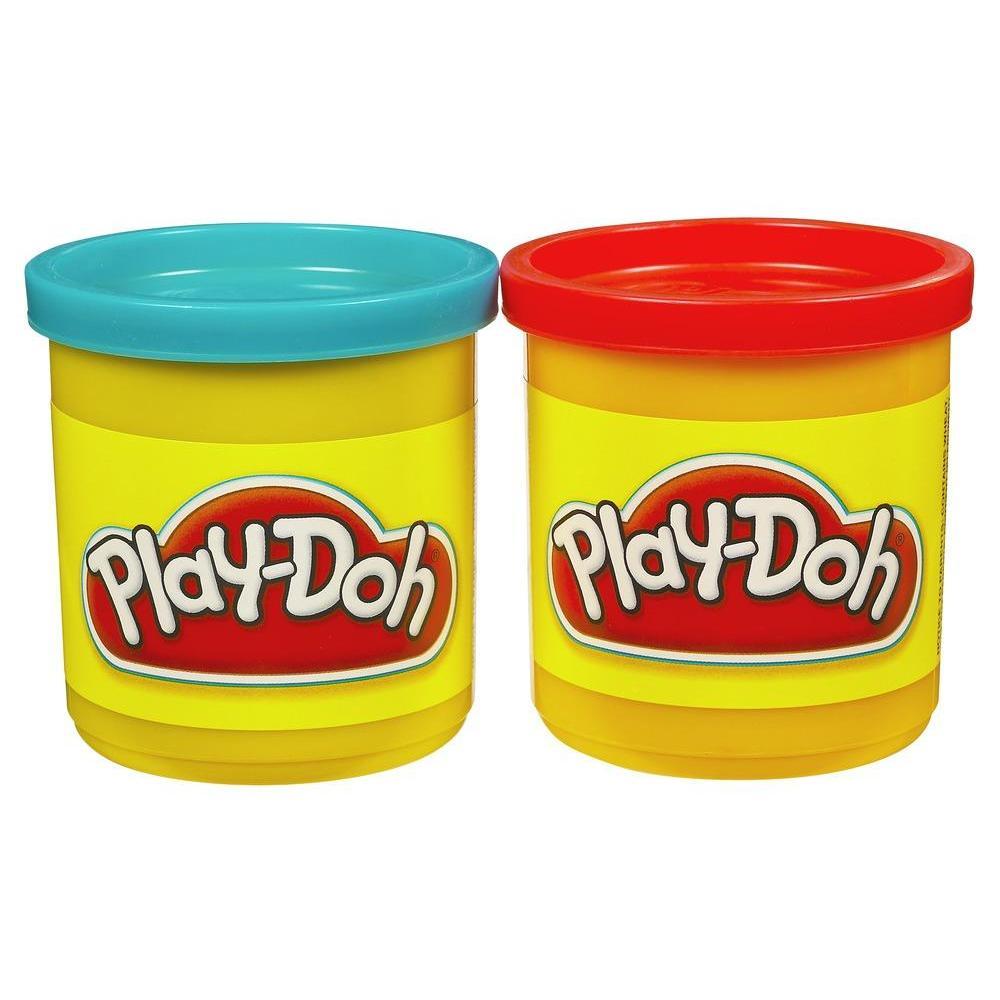 Набор игровой Плей-До 2 баночки синий и красный PLAY-DOH 23656 product thumbnail 1