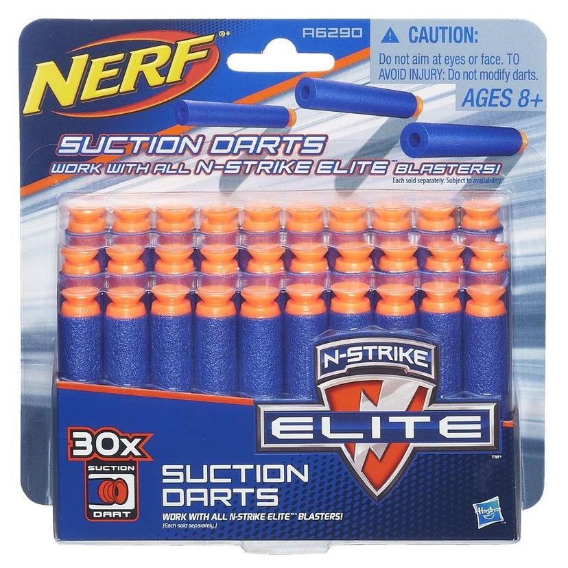 กระสุนเติม Nerf Suction Darts 30 อันสำหรับปืน Nerf Elite Blasters -- กระสุนแท้ Nerf Elite Suction Darts -- สำหรับเด็ก วัยรุ่น ผู้ใหญ่ product image 1