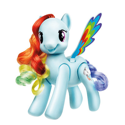 My Little Pony Flip & Whirl Rainbow Dash Pony Figure product thumbnail 1