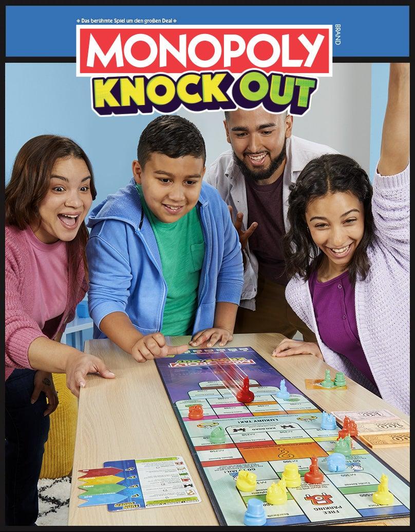 Monopoly Knockout Familien-Partyspiel Banner