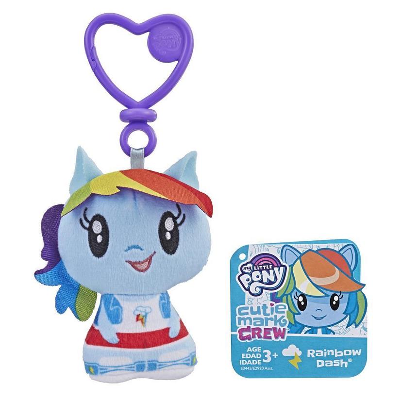 My Little Pony Cutie Mark Crew Rainbow Dash Equestria Girls Plush Clip product image 1
