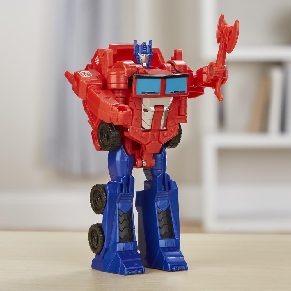 Transformers Cyberverse Action Attackers: 1-Step Changer Optimus Prime Action Figure Toy product thumbnail 1