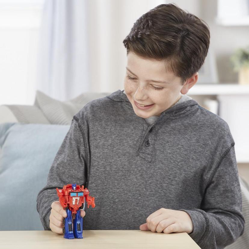 Transformers Cyberverse Action Attackers: 1-Step Changer Optimus Prime Action Figure Toy product image 1