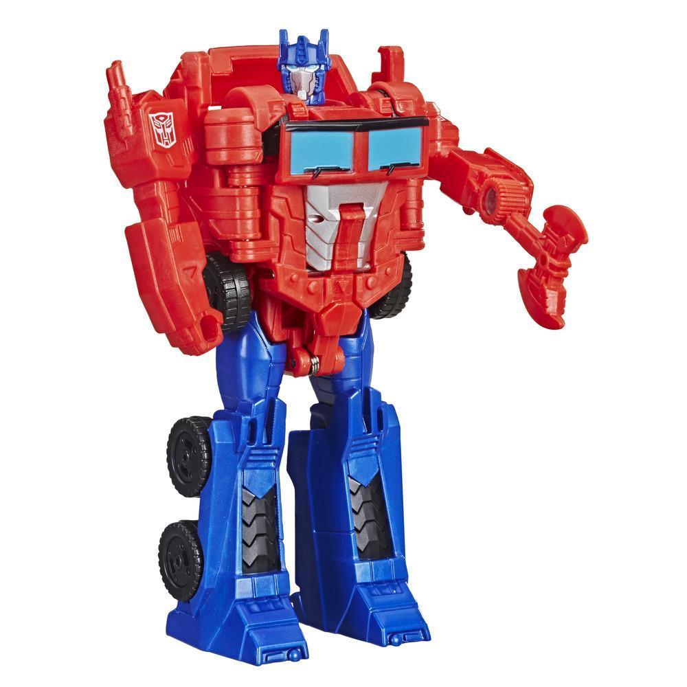 Transformers Cyberverse Action Attackers: 1-Step Changer Optimus Prime Action Figure Toy product thumbnail 1