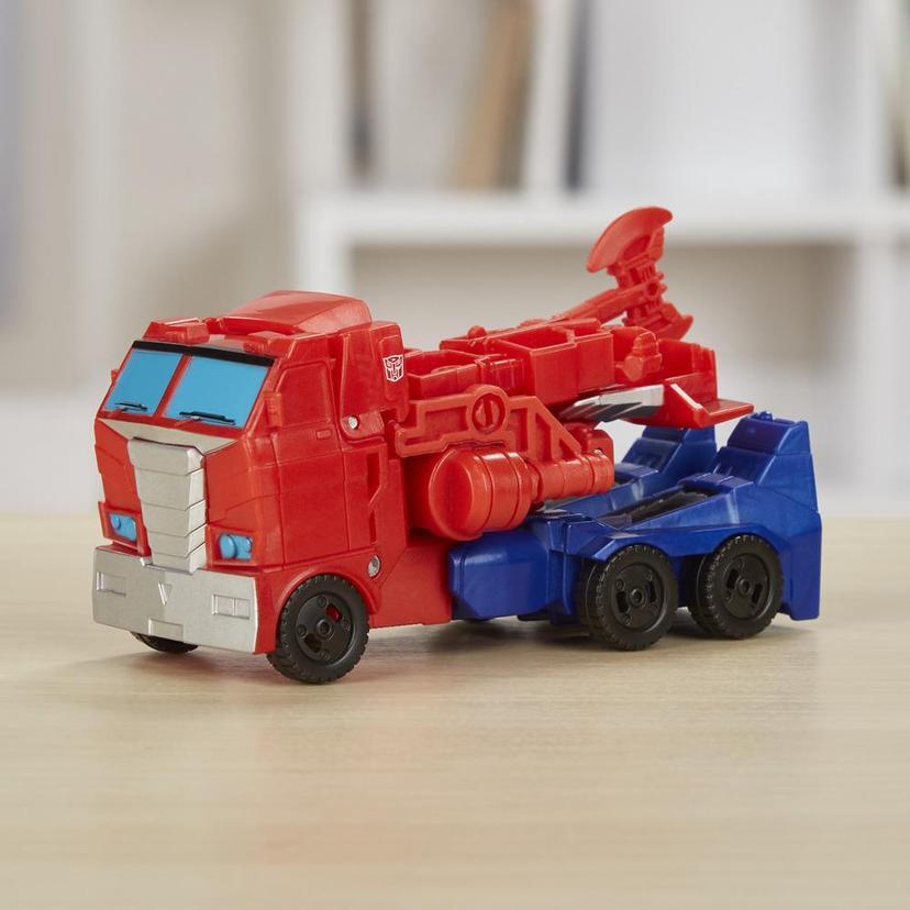 Transformers Cyberverse Action Attackers: 1-Step Changer Optimus Prime Action Figure Toy product image 1