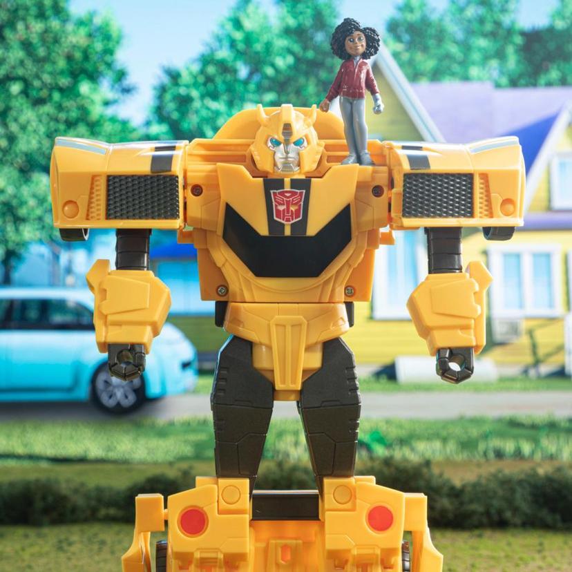 Transformers Spielzeug EarthSpark Spin Changer Bumblebee und Mo Malto Figur product image 1