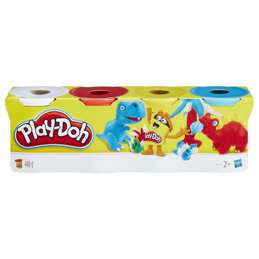 Play-Doh 4er-Pack Grundfarben, 112g-Dosen product image 1