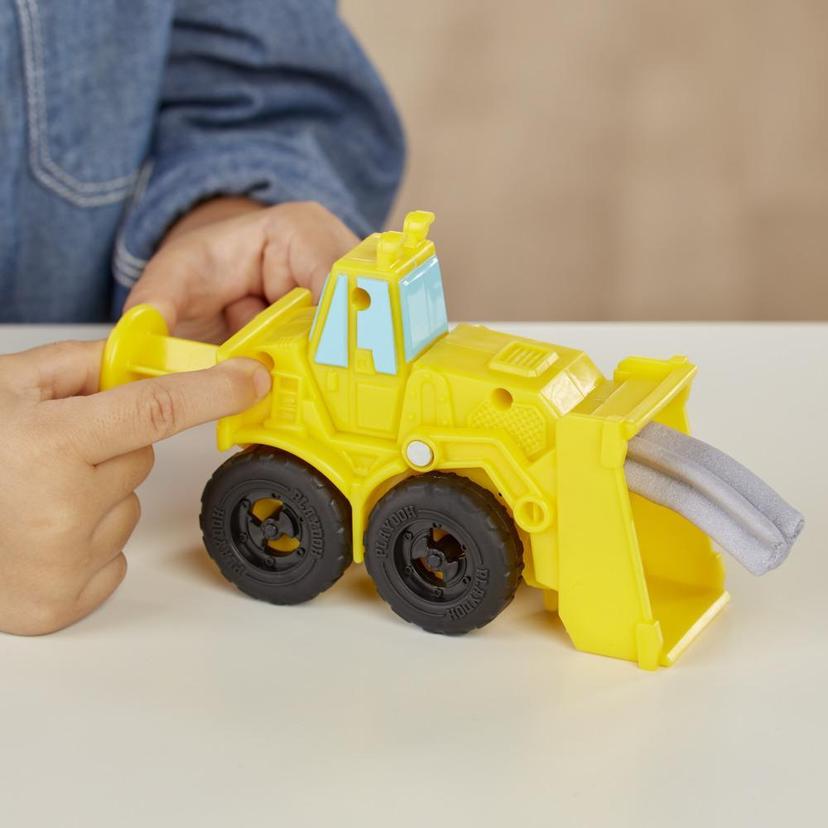 Play-Doh Wheels Φορτηγά Οχήματα Κατασκευών (Εκσκαφέας και Φορτωτής) με Μη-Τοξικό υλικό της Play-Doh Άμμος Πλαστοζυμαράκι με 2 Επιπλέον Χρώματα product image 1