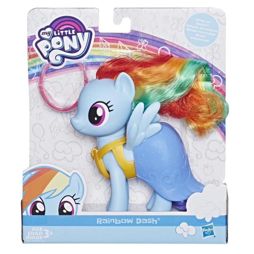 My Little Pony Toy Rainbow Dash Dress-Up Figure – Blue 6-Inch Pony with  Fashion Accessories - My Little Pony