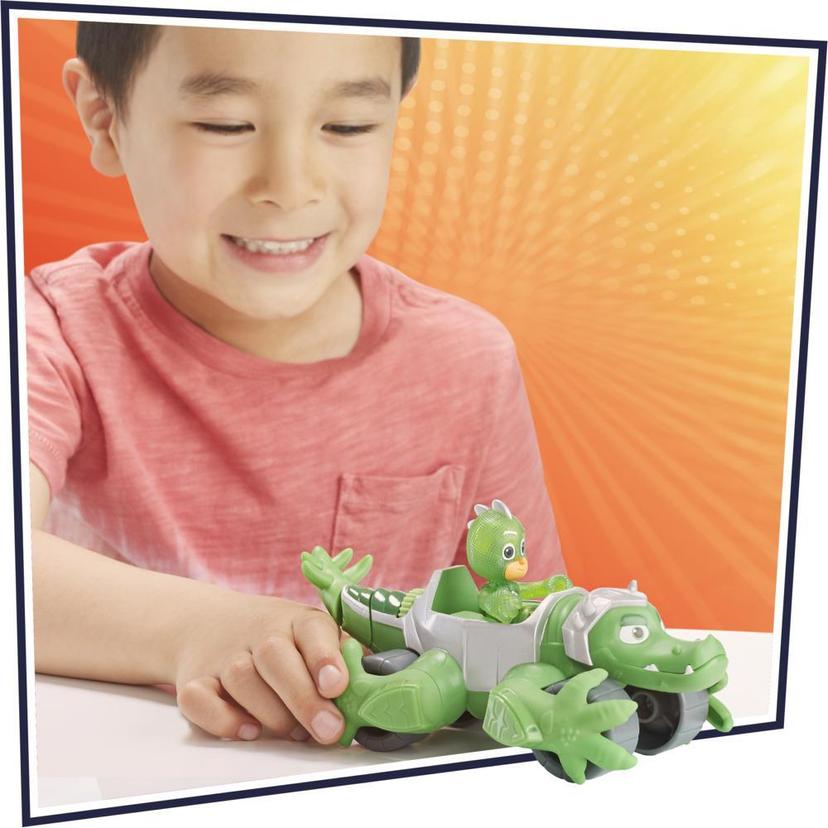 PJ Masks Animal Power Gekko Animal Rider Deluxe Vehicle Preschool Toy, Includes Gekko Action Figure, Ages 3 and Up product image 1