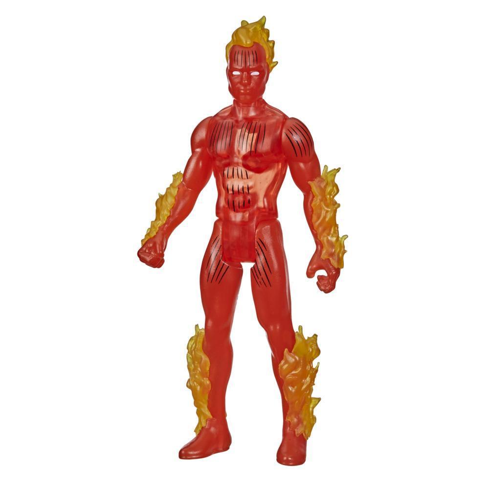 Hasbro Marvel Legends Series 3.75-inch Retro 375 Collection Human Torch Action Figure Toy product thumbnail 1