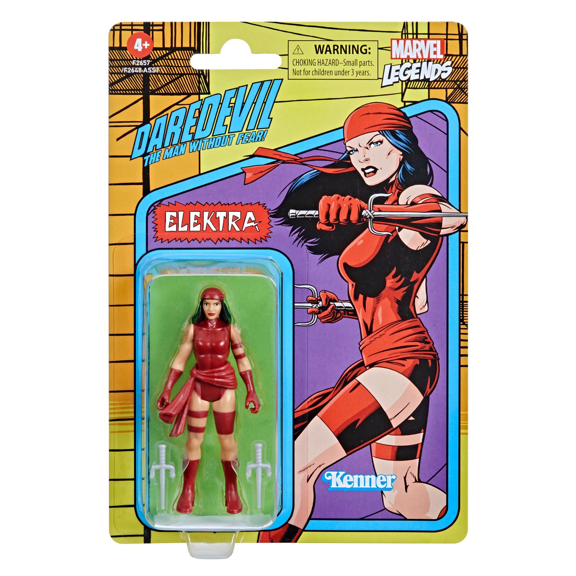 Hasbro Marvel Legends 3.75-inch Retro 375 Collection Elektra Action Figure Toy product thumbnail 1