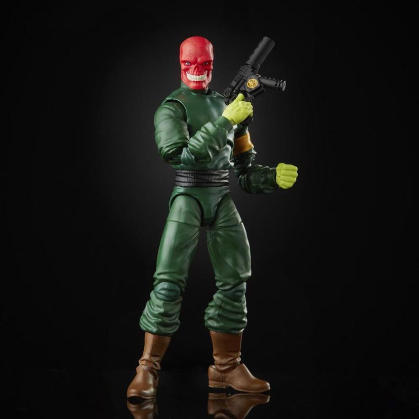 Hasbro Marvel Legends Series 6-inch Collectible Action Red Skull Figure and 7 Accessories and 1 Build-a-Figure Part, Premium Design product image 1