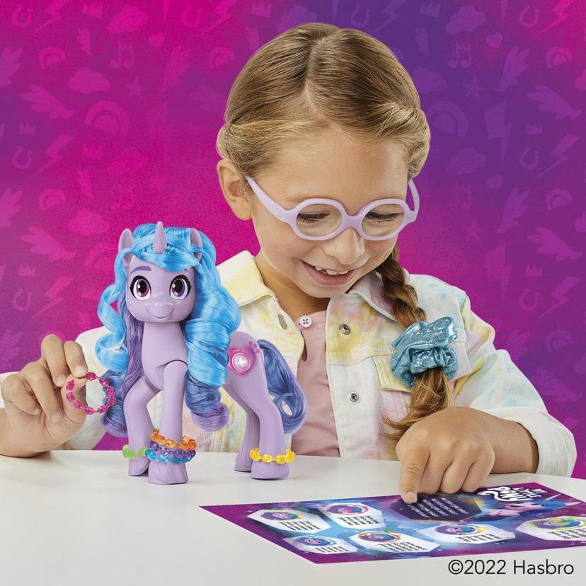 My Little Pony: Make Your Mark Toy See Your Sparkle Izzy Moonbow -- 8-Inch Pony for Kids that Sings, Speaks, Lights Up product image 1