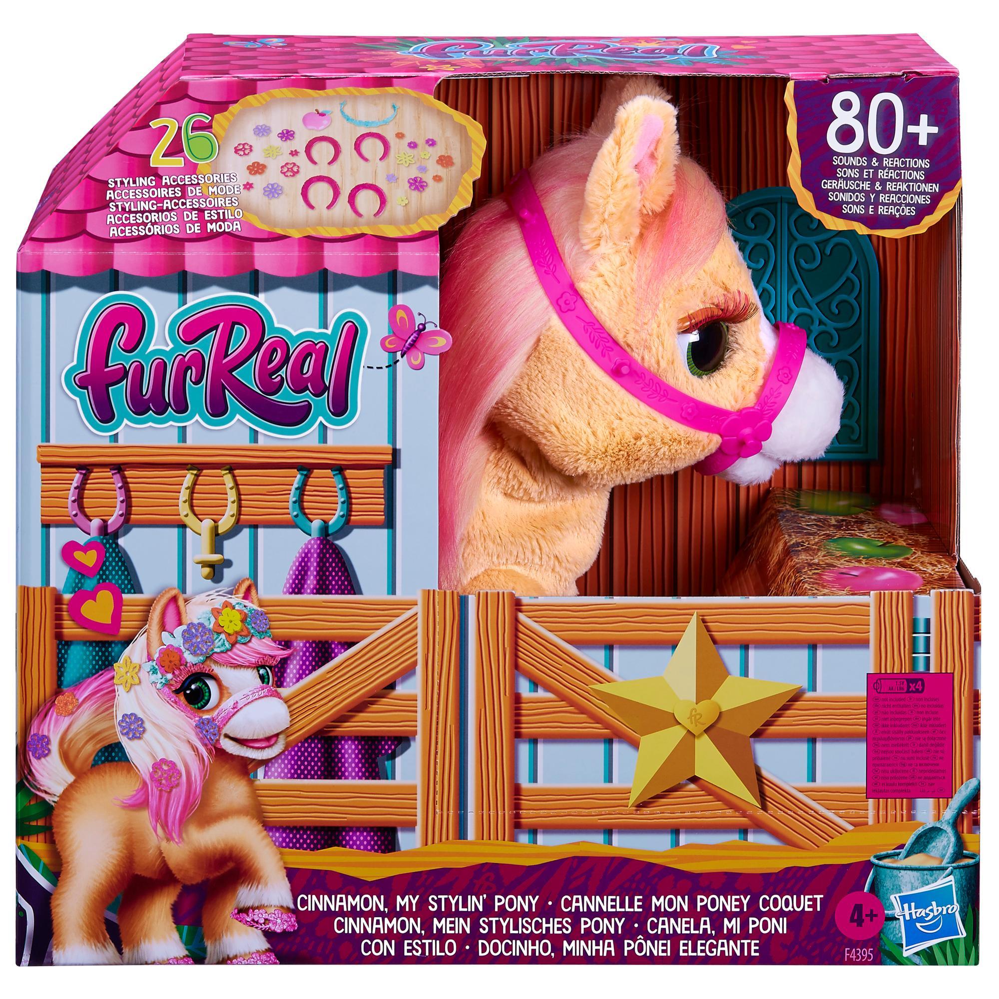 furReal Cinnamon, My Stylin’ Pony Toy; 14-Inch Electronic Pet, 80+ Sounds and Reactions; 26 Accessories; Ages 4 and Up product thumbnail 1