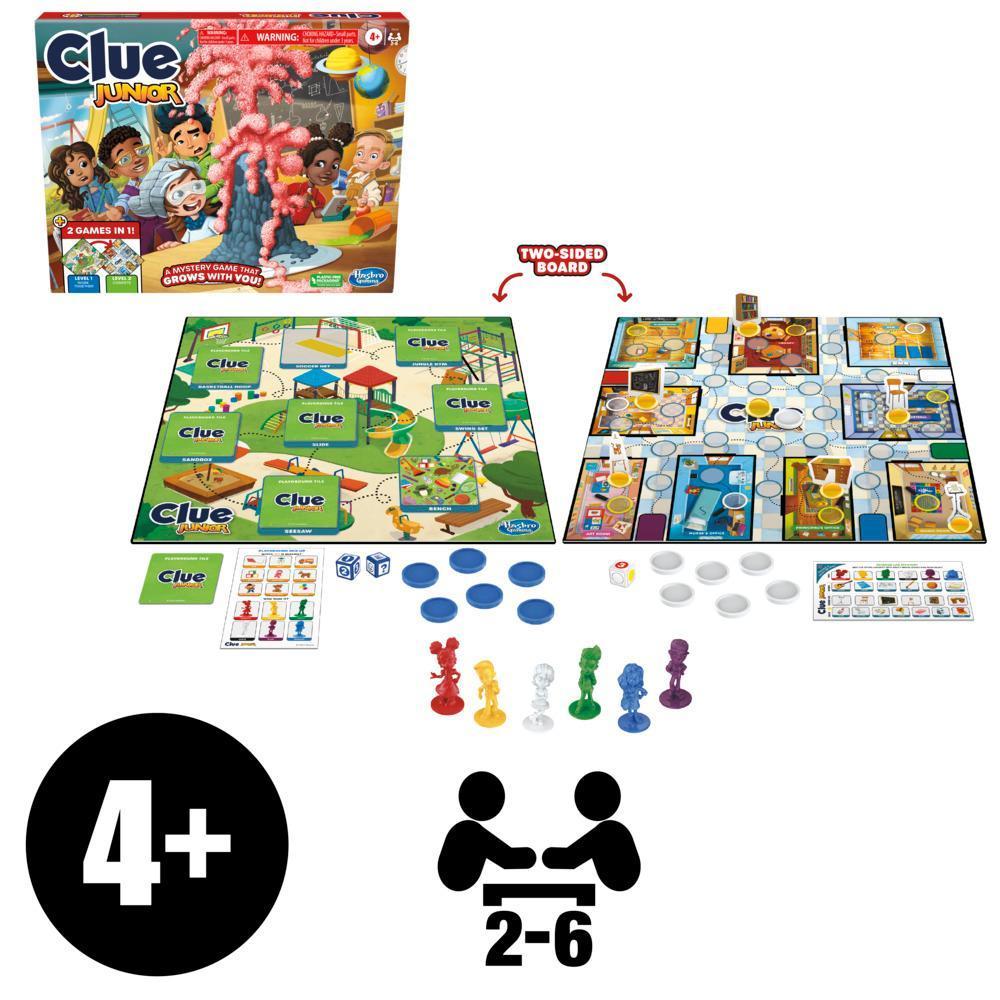 Clue Junior Game, 2-Sided Gameboard, 2 Games in 1, Clue Mystery Game for Ages 4+ product thumbnail 1