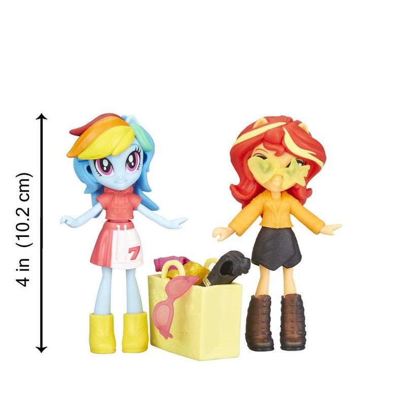 My Little Pony Equestria Girls Fashion Squad Rainbow Dash and Sunset Shimmer Mini Doll Set with 40+ Accessories product image 1