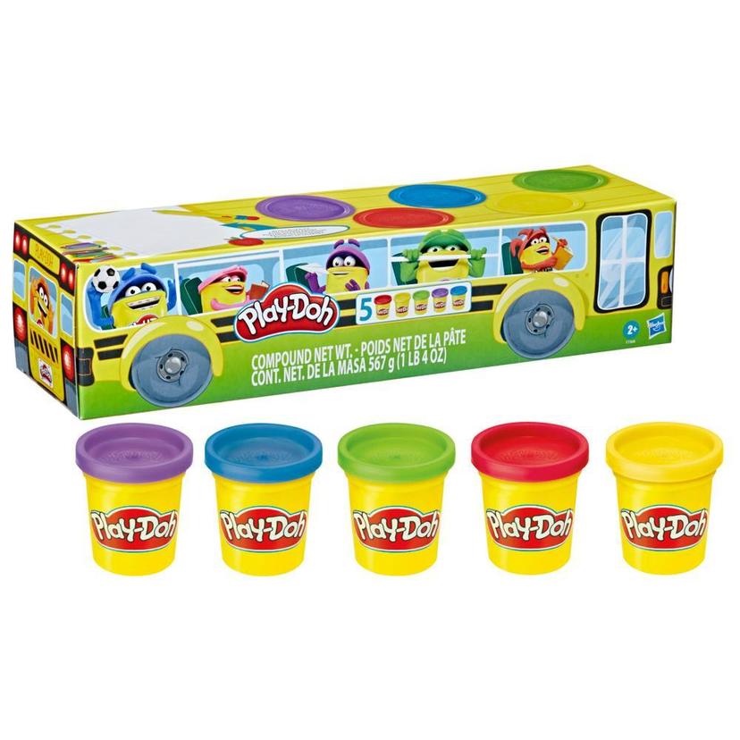 Play-Doh Back to School 5-Pack of Modeling Compound, 4-Ounce Cans,  Non-Toxic - Play-Doh