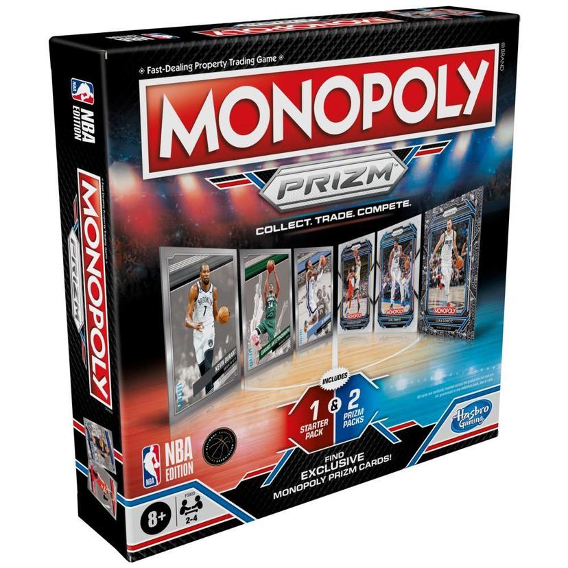 Monopoly Prizm: NBA Edition Board Game with Panini NBA Trading Cards, 2-4 Players, Ages 8+ product image 1