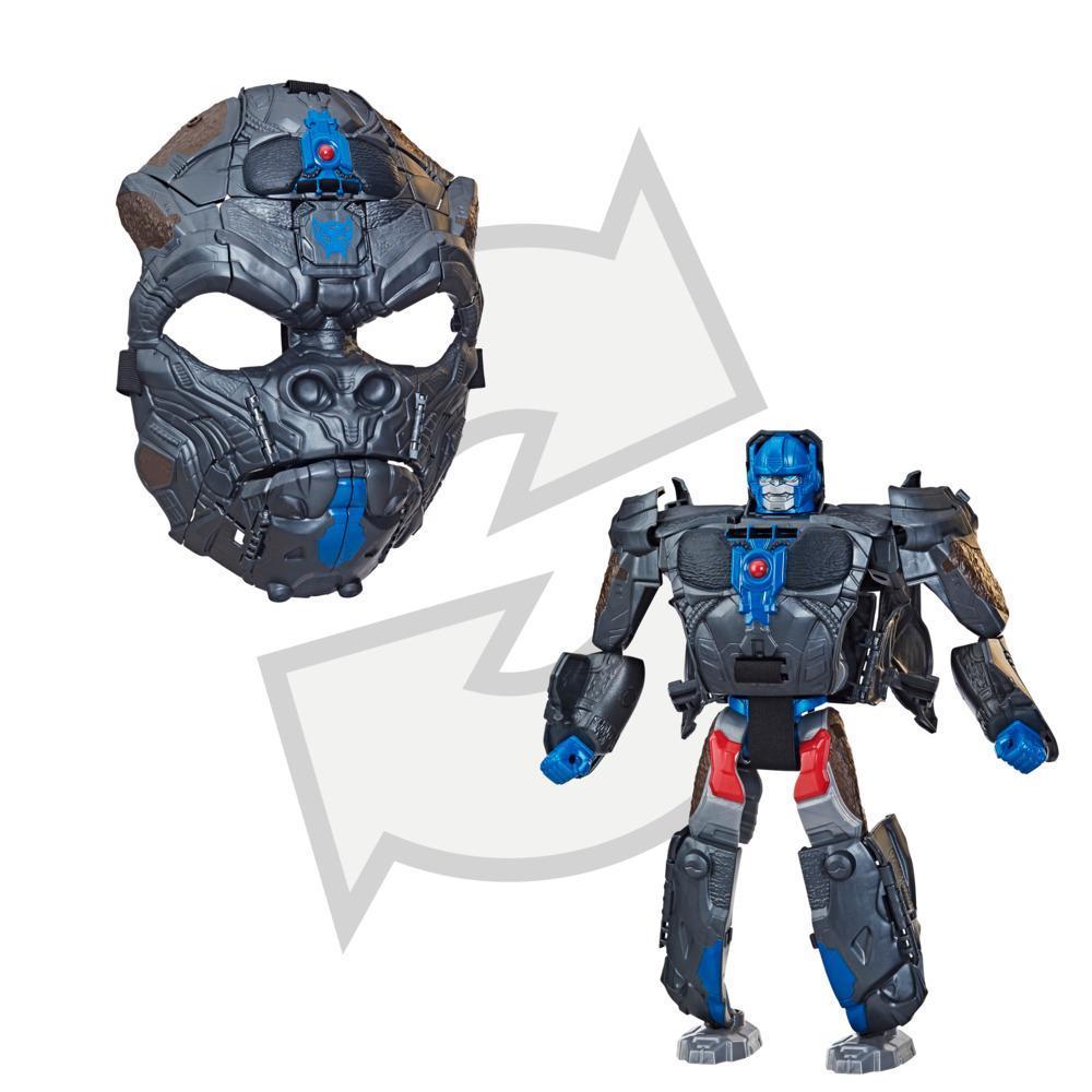 Transformers Transformers: Rise of the Beasts Movie Optimus Primal 2-in-1 Converting Mask Ages 6 and Up, 9-inch - Transformers