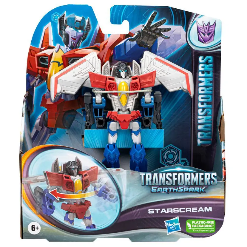 Transformers Toys EarthSpark Warrior Class Starscream Action Figure product image 1
