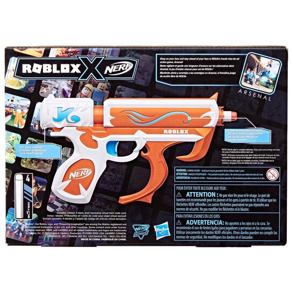 Nerf Roblox Arsenal: Soul Catalyst Dart Blaster, Includes Code to Redeem Exclusive Virtual Item, 4 Elite Nerf Darts product thumbnail 1