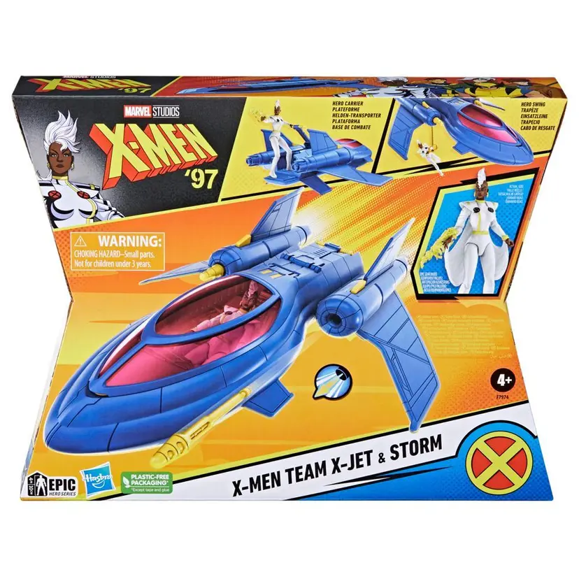 Marvel Studios X-Men '97, X-Men Team X-Jet and 4-inch Storm Figure, Super Hero Toys product image 1