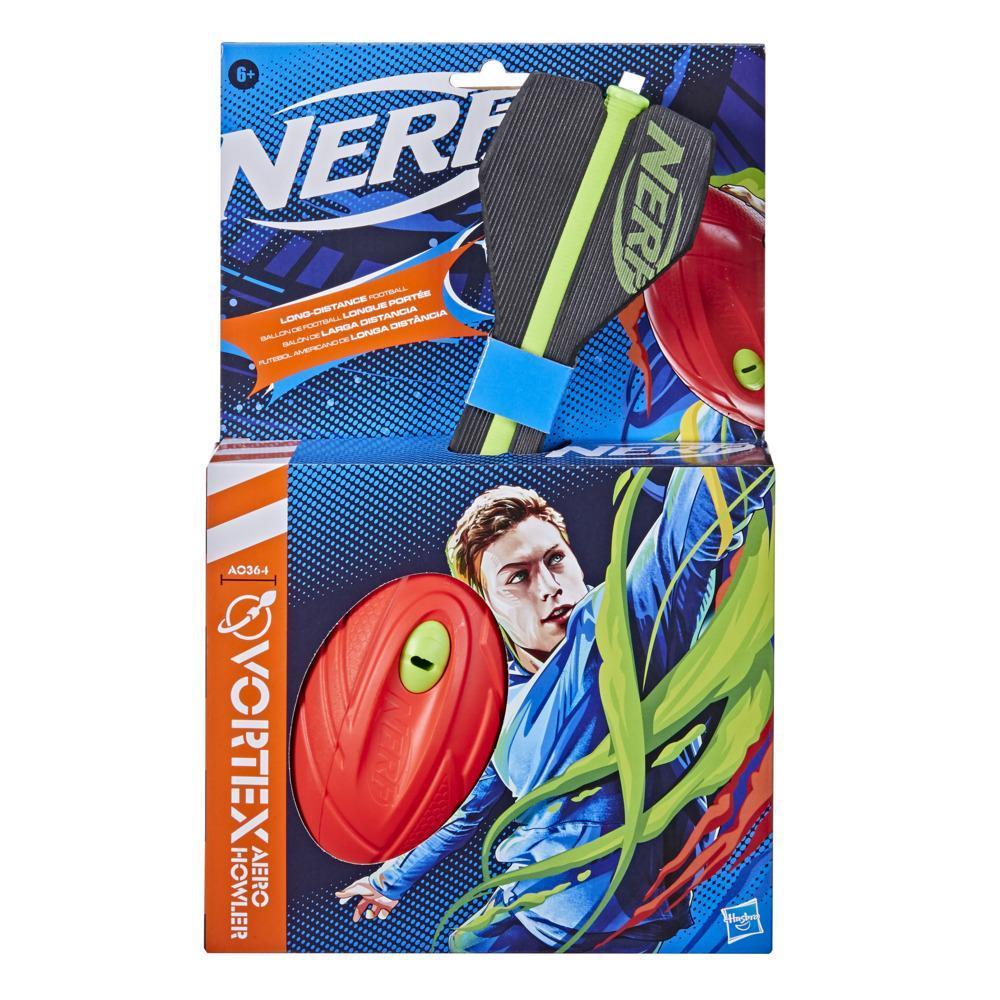 Nerf Vortex Aero Howler Foam Ball, Classic Long-Distance Football,  Flight-Optimizing Tail, Hand Grip, Indoor Outdoor Fun - Nerf