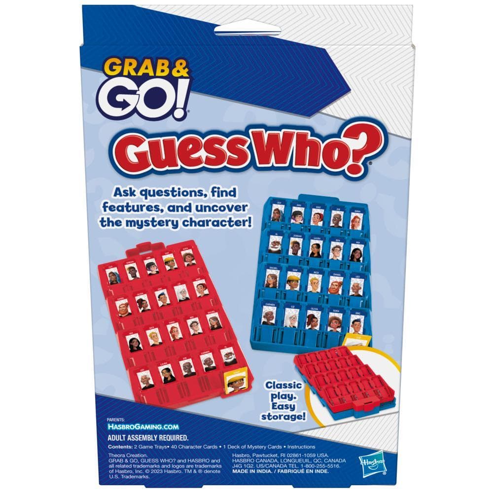 Guess Who Quick Guessing Games Guess Who? Game Activity Pad, Count