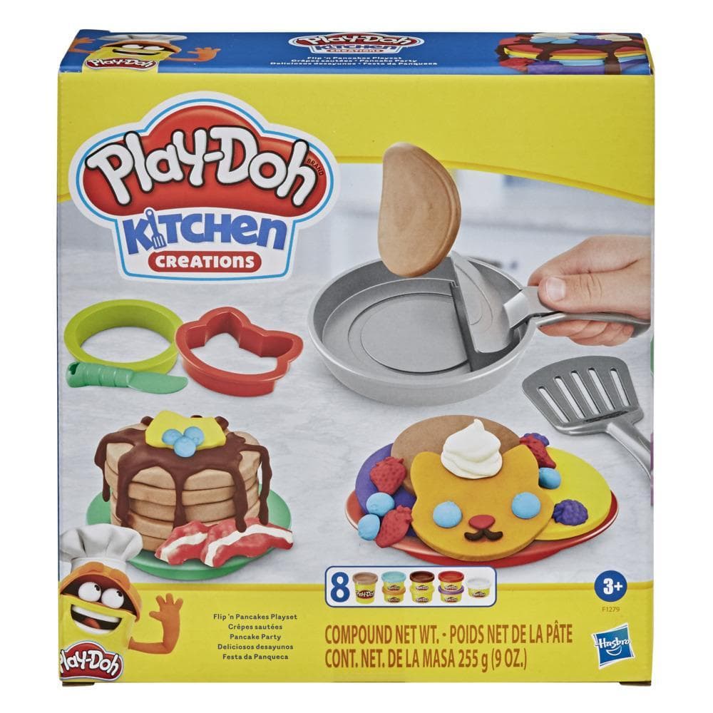 Play-Doh Kitchen Creations Flip 'n Pancakes Playset for Kids