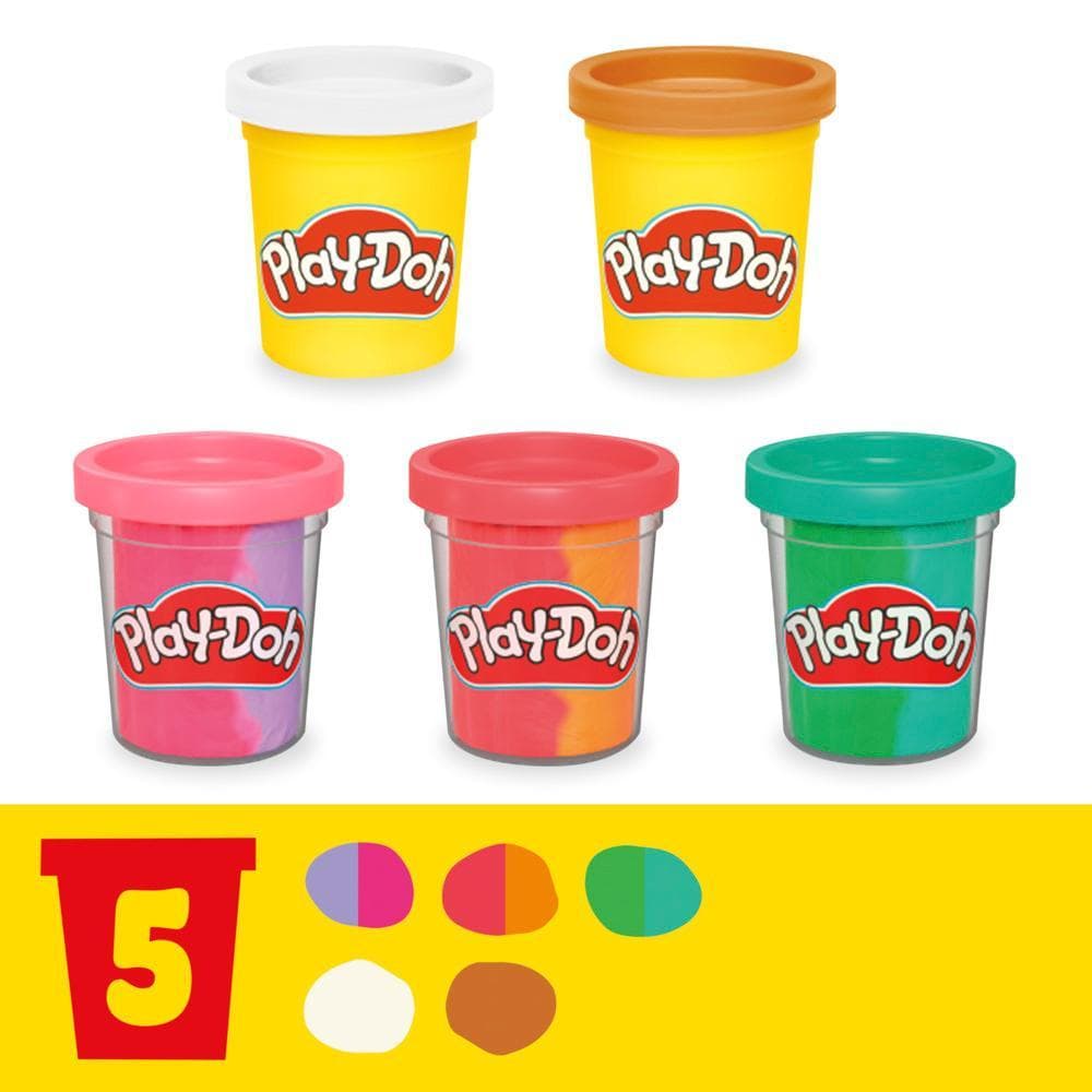 Play-Doh Rainbow Swirl Ice Cream Playset, Arts and Crafts Toys for
