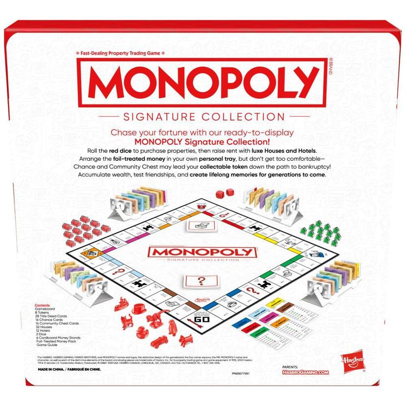 Monopoly Signature Collection Family Board Game for 2 to 6 Players, Premium Packaging and Components, Game for Ages 8+ product image 1