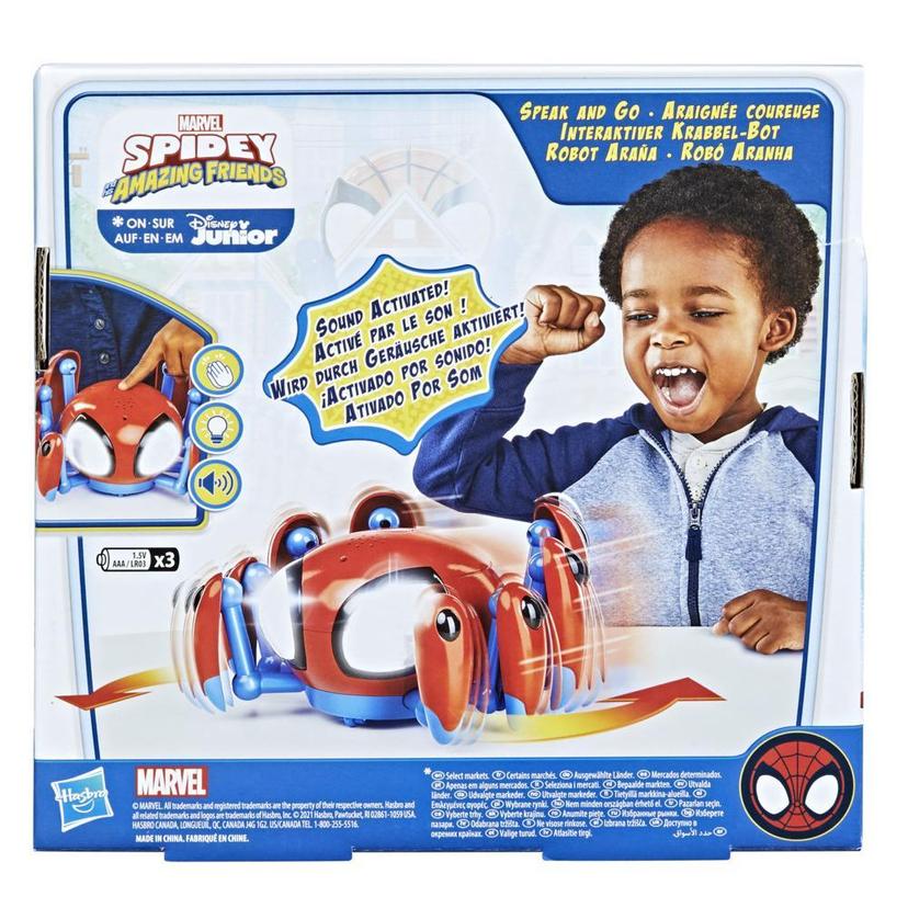 Spidey and His Amazing Friends Speak and Go Trace-E Bot Electronic Spider Toy, Sound-Activated, Crawls, For Ages 3 and Up product image 1