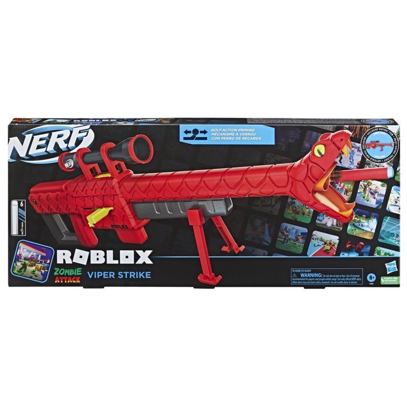 NERF Roblox Zombie Attack: Viper Strike Sniper-Inspired Blaster with Scope,  Code for Exclusive Virtual Item