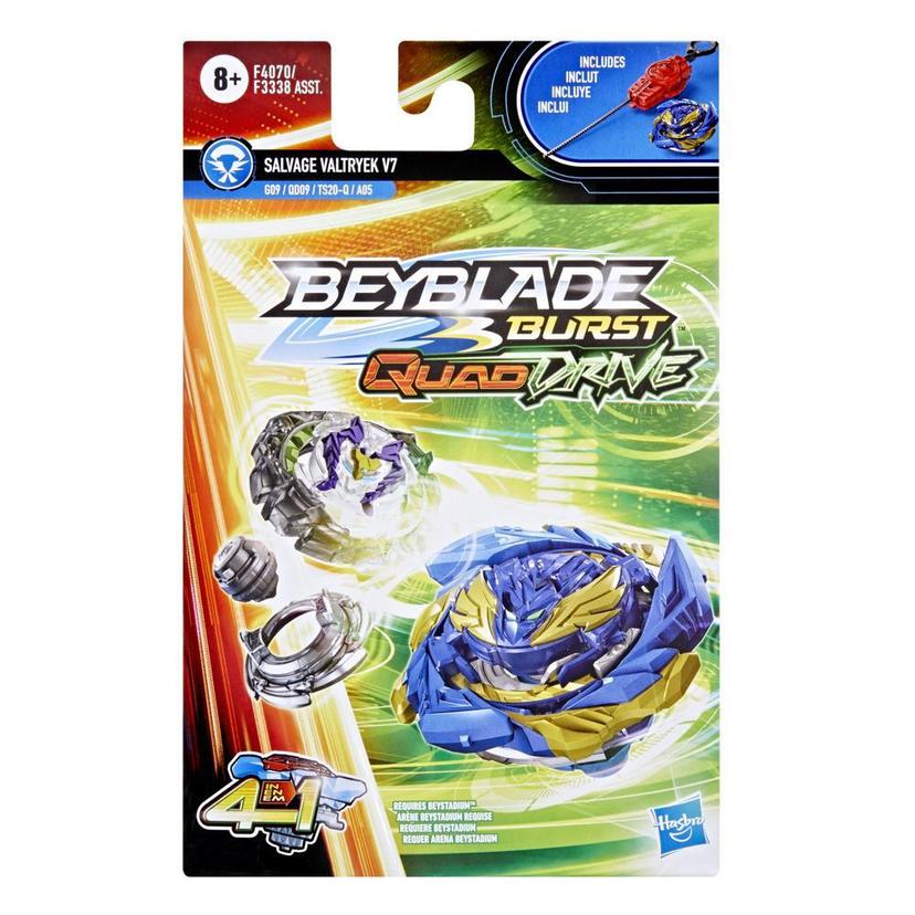 Beyblade Burst QuadDrive Ultimate Evo Valtryek V7 Spinning Top Starter Pack  -- Battling Game Top Toy with Launcher - Beyblade