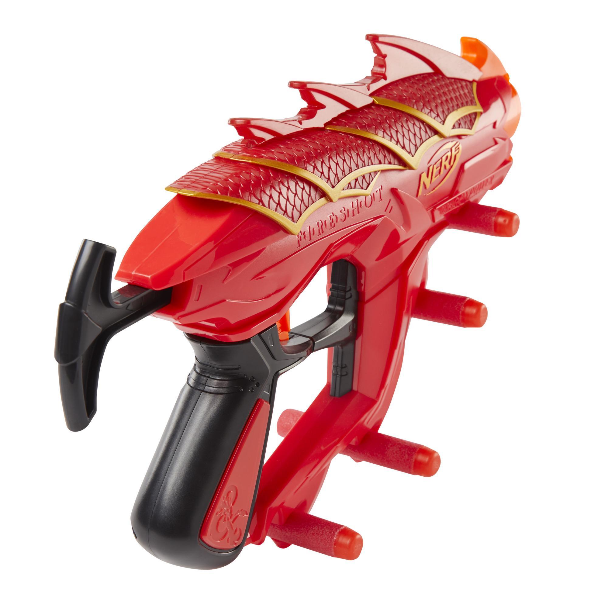 Nerf DragonPower Fireshot Dart Blaster, Inspired by Dungeons and Dragons, 5 Nerf Darts, 4-Dart Storage, Priming Handle product thumbnail 1