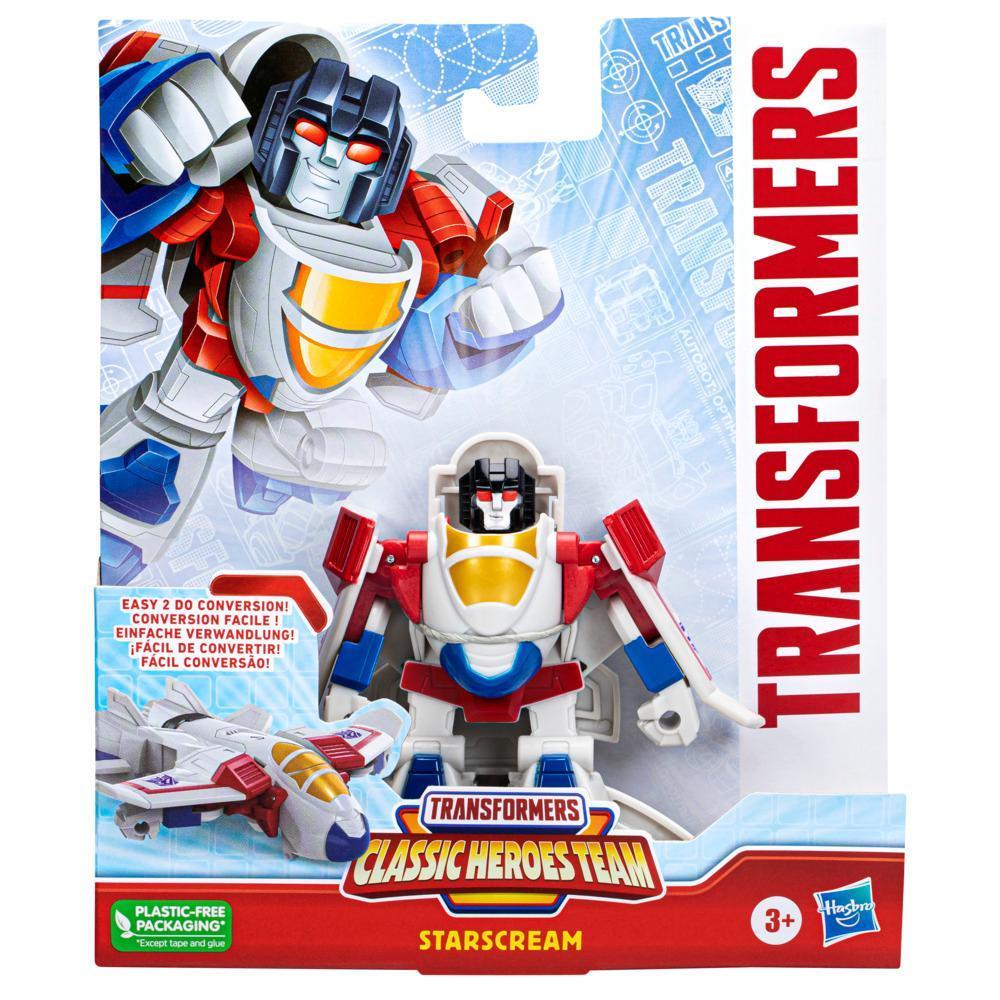 Transformers Classic Heroes Team Starscream Preschool Toy, 4.5” Action Figure, For Kids Ages 3 and Up product thumbnail 1
