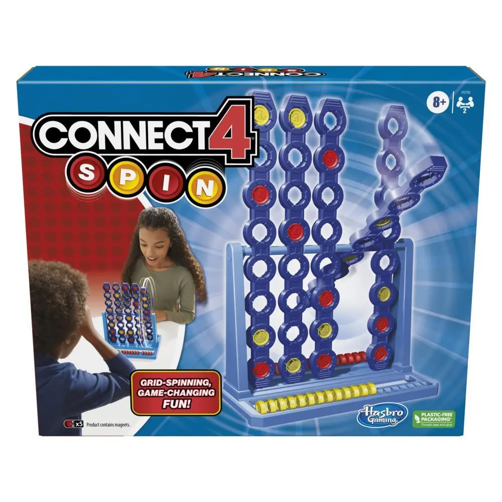 Connect 4 Spin Game, Features Spinning Connect 4 Grid, Game for 2 Players, Strategy Game for Families and Kids 8 and Up product thumbnail 1