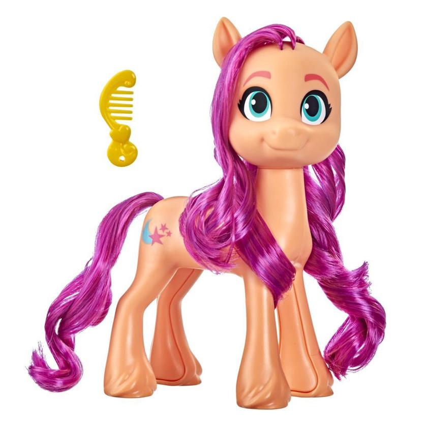 My Little Pony: A New Generation Mega Movie Friends Sunny Starscout -  8-Inch Orange Pony Toy with Comb - My Little Pony