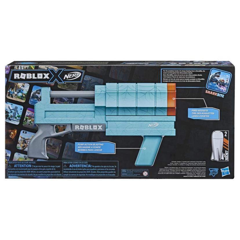 Nerf Roblox SharkBite: Web Launcher Rocker Blaster, Includes Code to Redeem  Exclusive Virtual Item, 2 Nerf Rockets - Nerf